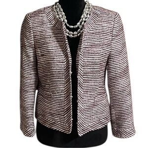 BANANA REPUBLIC NWTS STRIPED BLAZER SZ 10P NWTS